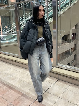 「CLANE（クラネ）のアイテム（Tシャツ/カットソー）」を使った、ryoさん（レディース・160cm）の冬コーディネート