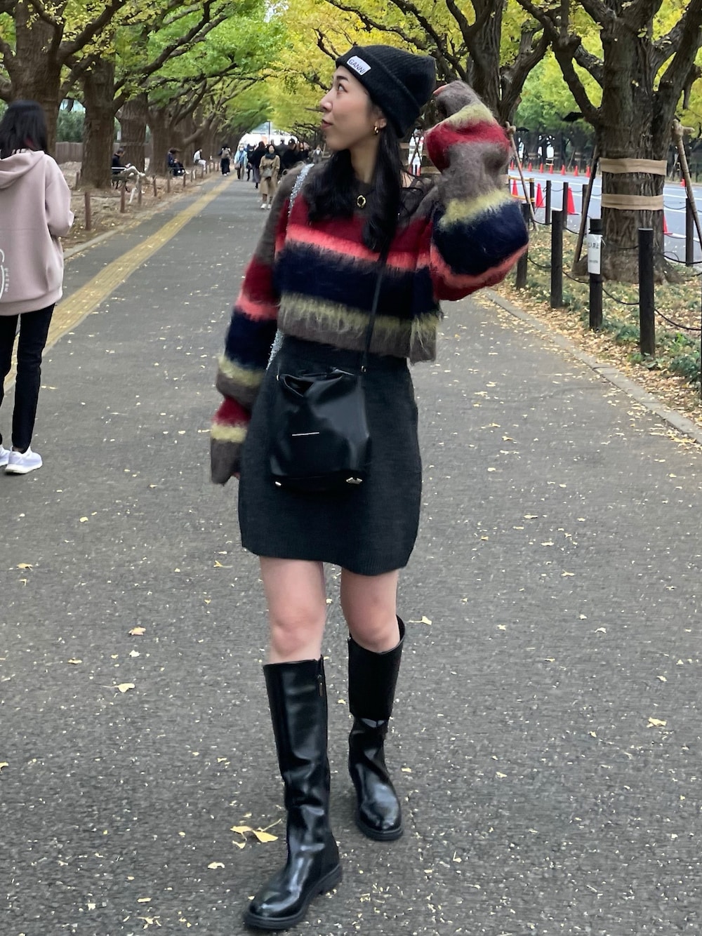 トップス PERVERZE Double Stripe Top and Scarf 1731719153_1000.jpg