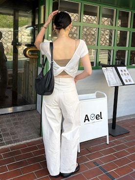 「muku（ムク）のアイテム」を使った、ryoさん（レディース・160cm）の春コーディネート