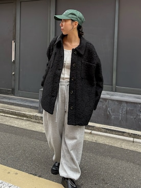 「アイテム（帽子）」を使った、ryoさん（レディース・160cm）の冬コーディネート