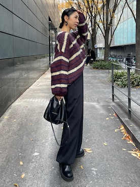 「mici（ミチ）のアイテム」を使った、ryoさん（レディース・160cm）の冬コーディネート