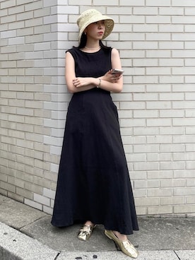 「今日のコスメと服」｜「アイテム（パンプス）」を使った、ryoさん（レディース・160cm）の春コーディネート