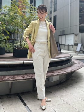「カラージャケット」｜nol ikeoさん（レディース・160cm）の春コーディネート