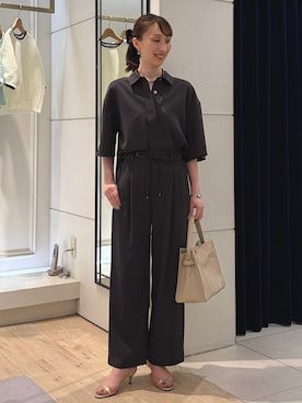 「NOLLEY’S（ノーリーズ）のアイテム」を使った、nol ikeoさん（レディース・160cm）の春コーディネート