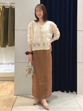 「アイテム（シュシュ）」を使った、nol ikeoさん（レディース・160cm）の秋コーディネート