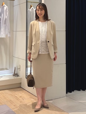 「スーツ」｜nol ikeoさん（レディース・160cm）の春コーディネート