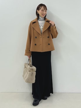 「アイテム（ピーコート）」を使った、nol ikeoさん（レディース・160cm）の秋コーディネート