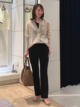 「NOLLEY’S（ノーリーズ）のアイテム」を使った、nol ikeoさん（レディース・160cm）の春コーディネート