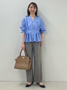 「アイテム（タンクトップ）」を使った、nol ikeoさん（レディース・160cm）の秋コーディネート