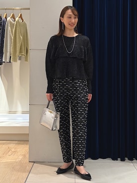 「アイテム（イヤリング）」を使った、nol ikeoさん（レディース・160cm）の冬コーディネート