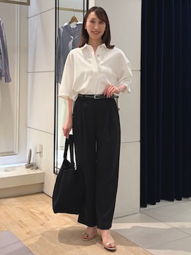 「NOLLEY’S（ノーリーズ）のアイテム」を使った、nol ikeoさん（レディース・160cm）の春コーディネート