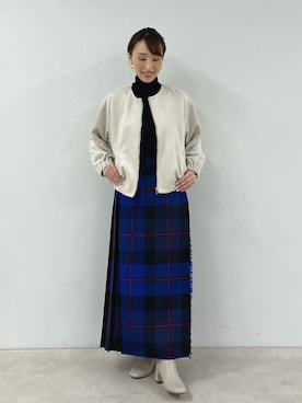 「ジップブルゾン」｜「アイテム（ブルゾン）」を使った、nol ikeoさん（レディース・160cm）の秋コーディネート