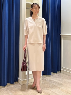 「アイテム（バレッタ/ヘアクリップ）」を使った、nol ikeoさん（レディース・160cm）の秋コーディネート
