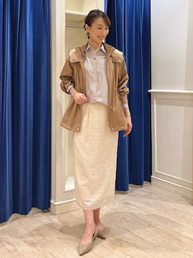 「NOLLEY’S Sophi（ノーリーズソフィ）のアイテム（マウンテンパーカー）」を使った、nol ikeoさん（レディース・160cm）の秋コーディネート