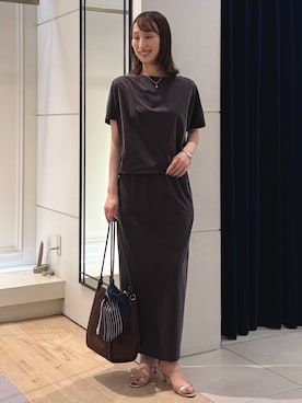 「NOLLEY’S（ノーリーズ）のアイテム」を使った、nol ikeoさん（レディース・160cm）の夏コーディネート