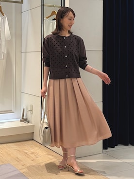 「NOLLEY’S（ノーリーズ）のアイテム」を使った、nol ikeoさん（レディース・160cm）の夏コーディネート