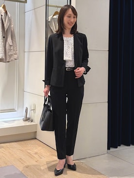 「NOLLEY’S（ノーリーズ）のアイテム」を使った、nol ikeoさん（レディース・160cm）の春コーディネート