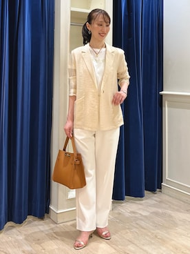 「NOLLEY’S（ノーリーズ）のアイテム」を使った、nol ikeoさん（骨格ウェーブ・レディース・160cm）の夏コーディネート