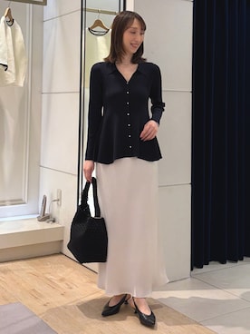 「NOLLEY’S（ノーリーズ）のアイテム」を使った、nol ikeoさん（レディース・160cm）の春コーディネート