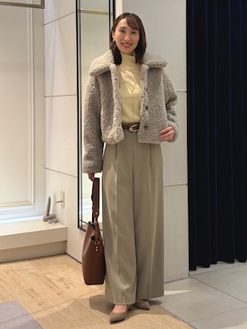 「NOLLEY’S Sophi（ノーリーズソフィ）のアイテム」を使った、nol ikeoさん（レディース・160cm）の秋コーディネート