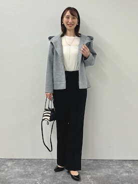 「アイテム（ピアス（両耳用））」を使った、nol ikeoさん（レディース・160cm）の秋コーディネート