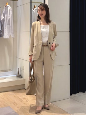 「スーツ」｜nol ikeoさん（レディース・160cm）の春コーディネート