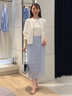 「NOLLEY’S（ノーリーズ）のアイテム」を使った、nol ikeoさん（レディース・160cm）の春コーディネート