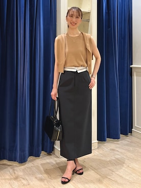 「NOLLEY’S（ノーリーズ）のアイテム」を使った、nol ikeoさん（骨格ウェーブ・レディース・160cm）の夏コーディネート