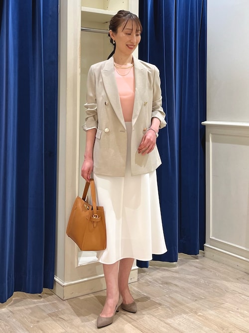 NOLLEY'S sophi  フォーマルスカート ノーリーズソフィー NOLLEY'S sophi ベルト付きラップ風タイトSK
