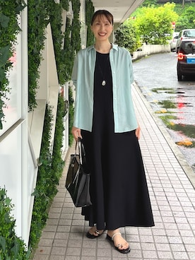 「アイテム（ネックレス）」を使った、nol ikeoさん（レディース・160cm）の夏コーディネート