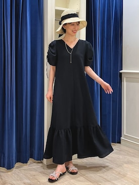 「NOLLEY’S Sophi（ノーリーズソフィ）のアイテム（ハット）」を使った、nol ikeoさん（レディース・160cm）の春コーディネート