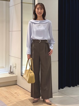 「grace grace （グラスグラス）のアイテム」を使った、nol ikeoさん（レディース・160cm）の秋コーディネート