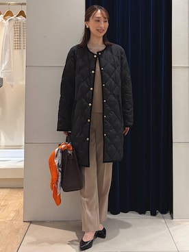 「アイテム（バレッタ/ヘアクリップ）」を使った、nol ikeoさん（レディース・160cm）の秋コーディネート