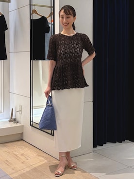 「grace grace （グラスグラス）のアイテム」を使った、nol ikeoさん（レディース・160cm）の夏コーディネート