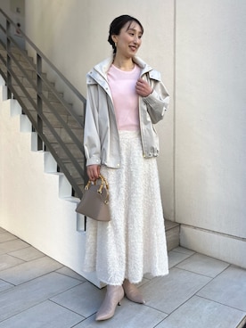 「NOLLEY’S Sophi（ノーリーズソフィ）のアイテム（マウンテンパーカー）」を使った、nol ikeoさん（レディース・160cm）の冬コーディネート