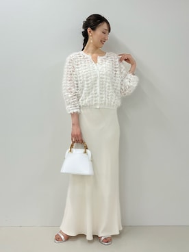 「NOLLEY’S（ノーリーズ）のストラップサンダル（サンダル）」を使った、nol ikeoさん（レディース・160cm）の春コーディネート