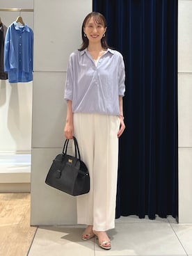 「オフィススタイル」｜「アイテム（キャミソール）」を使った、nol ikeoさん（レディース・160cm）の秋コーディネート