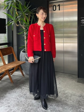 「LAURA DI MAGGIO（ローラディマッジオ）のアイテム」を使った、nol ikeoさん（レディース・160cm）の秋コーディネート