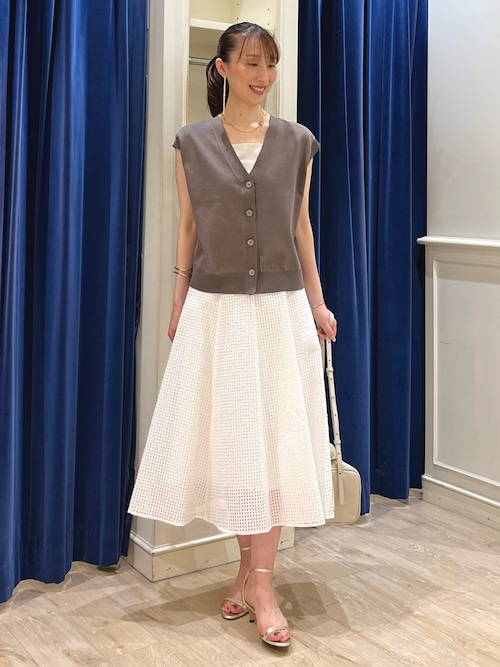【美品】NOLLEY'S sophi ジレ　アイボリー NOLLEY'S Sophi ベスト ジレ ウォッシャブルドライライトジレ