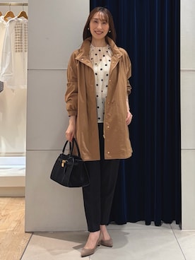 「アイテム（イヤリング）」を使った、nol ikeoさん（レディース・160cm）の秋コーディネート