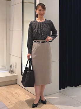 「grace grace （グラスグラス）のアイテム」を使った、nol ikeoさん（レディース・160cm）の秋コーディネート