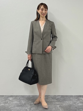 「スーツ」｜nol ikeoさん（レディース・160cm）の秋コーディネート