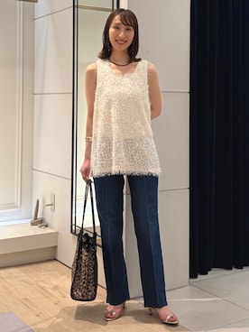 「NOLLEY’S（ノーリーズ）のアイテム」を使った、nol ikeoさん（レディース・160cm）の夏コーディネート