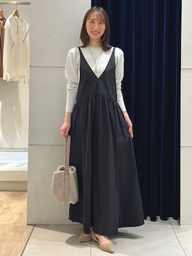 「アイテム（ワンピース/ドレス）」を使った、nol ikeoさん（レディース・160cm）の秋コーディネート