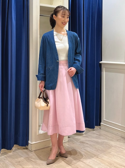 セール】《セットアップ対応》オーガンジーフレアスカート