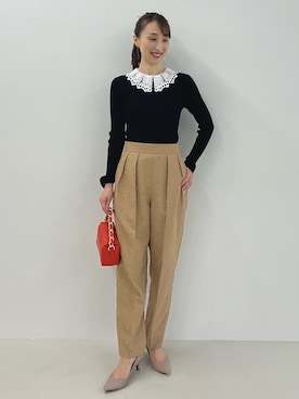 「襟付きトップス」｜「アイテム（アクセサリー）」を使った、nol ikeoさん（レディース・160cm）の夏コーディネート