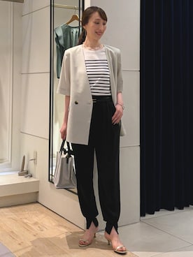 「NOLLEY’S（ノーリーズ）のアイテム（アクセサリー）」を使った、nol ikeoさん（レディース・160cm）の夏コーディネート