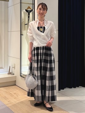 「grace grace （グラスグラス）のアイテム」を使った、nol ikeoさん（レディース・160cm）の春コーディネート