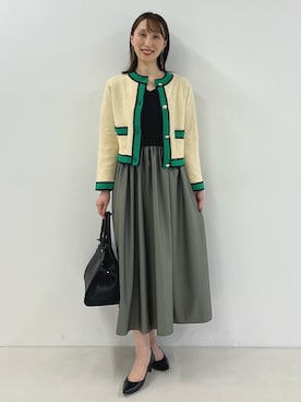 「ドッキングワンピ」｜nol ikeoさん（レディース・160cm）の秋コーディネート