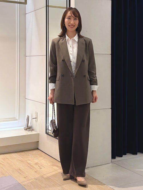 ウォッシャブルウエストタックストレッチシャツ